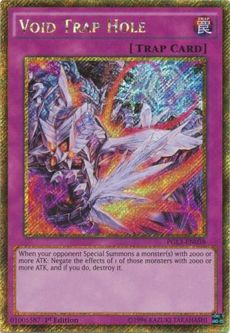 Yu-Gi-Oh Card - PGL3-EN038 - VOID TRAP HOLE (gold secret rare holo)