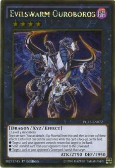 Yu-Gi-Oh Card - PGL3-EN072 - EVILSWARM OUROBOROS (gold rare holo)