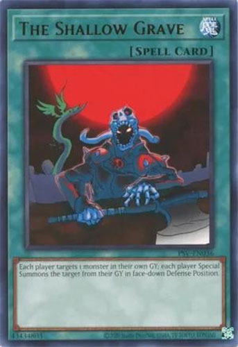 Yu-Gi-Oh Card 25th Anniversary - PSV-EN036 - THE SHALLOW GRAVE (rare): BBToyStore.com - Toys, Plush, Trading Cards, Action Figures & Games online retail store shop sale Yu-Gi-Oh Card 25th Anniversary - PSV-EN036 - THE SHALLOW GRAVE (rare): BBToyStore.com - Toys, Plush, Trading Cards, Action Figures & Games online retail store shop sale