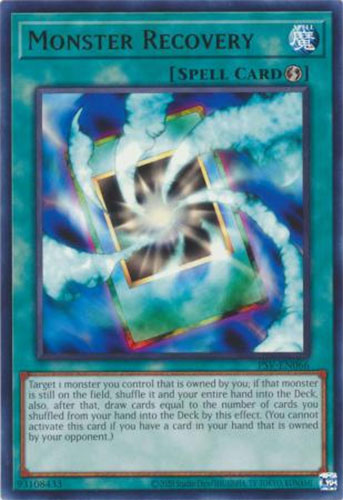 Yu-Gi-Oh Card 25th Anniversary - PSV-EN066 - MONSTER RECOVERY (rare):  BBToyStore.com - Toys, Plush, Trading Cards, Action Figures & Games online  retail store shop sale