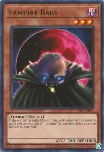 Yu-Gi-Oh Card 25th Anniversary - PSV-EN090 - VAMPIRE BABY (rare):  BBToyStore.com - Toys, Plush, Trading Cards, Action Figures & Games online  retail store shop sale