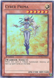 Yu-Gi-Oh Card - BPW2-EN017 - CYBER PRIMA (super rare holo)