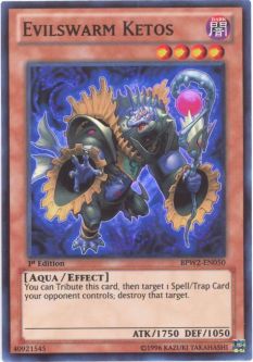 Yu-Gi-Oh Card - BPW2-EN050 - EVILSWARM KETOS (super rare holo)