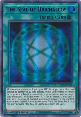 yugioh orichalcos cards The Seal of (Holographic) 1 Super Rare Orichalcos Deuteros Card Profile :