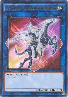 Yu-Gi-Oh Card - DUDE-EN022 - GAIA SABER, THE LIGHTNING SHADOW (ultra rare holo)