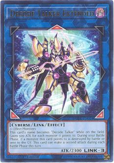 Yu-Gi-Oh Card - DUDE-EN024 - DECODE TALKER EXTENDED (ultra rare holo)