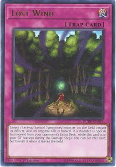 Yu-Gi-Oh Card - DUDE-EN049 - LOST WIND (ultra rare holo)