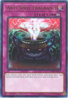 Yu-Gi-Oh Card - DUDE-EN052 - ANTI-SPELL FRAGRANCE (ultra rare holo)