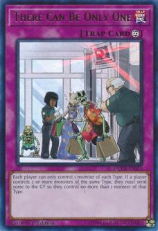 Yu-Gi-Oh Card - DUDE-EN053 - THERE CAN BE ONLY ONE (ultra rare holo)
