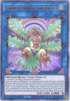 Yu-Gi-Oh Card - DUOV-EN012 - SIMORGH, BIRD OF SOVEREIGNTY (ultra rare holo)