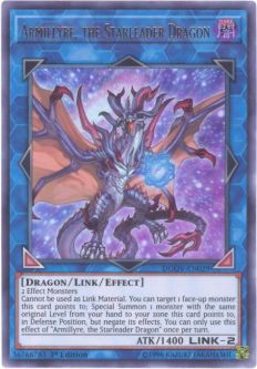 Yu-Gi-Oh Card - DUOV-EN029 - ARMILLYRE, THE STARLEADER DRAGON (ultra rare holo)