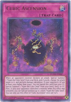 Yu-Gi-Oh Card - DUOV-EN047 - CUBIC ASCENSION (ultra rare holo)