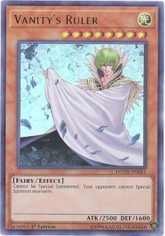 Yu-Gi-Oh Card - DUOV-EN061 - VANITY'S RULER (ultra rare holo)