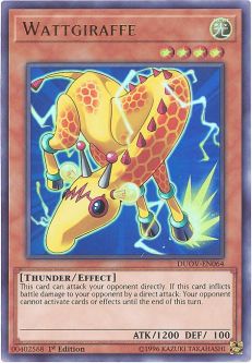 Yu-Gi-Oh Card - DUOV-EN064 - WATTGIRAFFE (ultra rare holo)