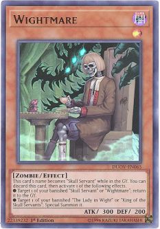 Yu-Gi-Oh Card - DUOV-EN065 - WIGHTMARE (ultra rare holo)