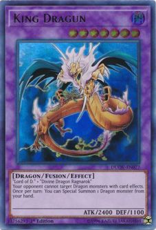 Yu-Gi-Oh Card - DUOV-EN077 - KING DRAGUN (ultra rare holo)
