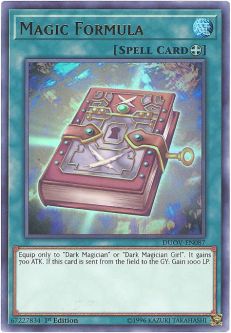 Yu-Gi-Oh Card - DUOV-EN087 - MAGIC FORMULA (ultra rare holo)