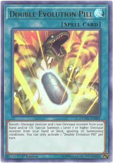 Yu-Gi-Oh Card - DUOV-EN089 - DOUBLE EVOLUTION PILL (ultra rare holo)