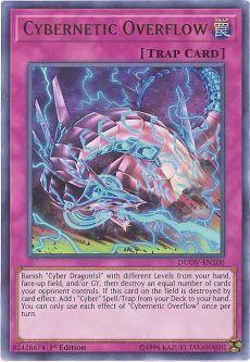 Yu-Gi-Oh Card - DUOV-EN100 - CYBERNETIC OVERFLOW (ultra rare holo)