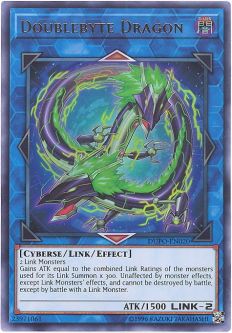 Yu-Gi-Oh Card - DUPO-EN020 - DOUBLEBYTE DRAGON (ultra rare holo)