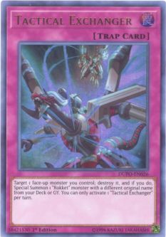 Yu-Gi-Oh Card - DUPO-EN026 - TACTICAL EXCHANGER (ultra rare holo)