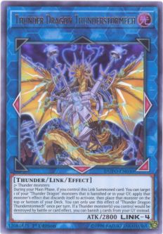 Yu-Gi-Oh Card - DUPO-EN030 - THUNDER DRAGON THUNDERSTORMECH (ultra rare holo)