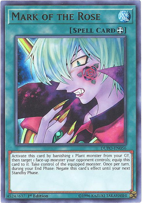 Yu-Gi-Oh Card - DUPO-EN056 - MARK OF THE ROSE (ultra rare holo): BBToyStore.com - Toys, Plush, Trading Cards, Action Figures & Games online retail store shop sale Yu-Gi-Oh Card - DUPO-EN056 - MARK OF THE ROSE (ultra rare holo): BBToyStore.com - Toys, Plush, Trading Cards, Action Figures & Games online retail store shop sale