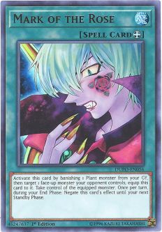 Yu-Gi-Oh Card - DUPO-EN056 - MARK OF THE ROSE (ultra rare holo)