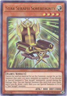 Yu-Gi-Oh Card - DUPO-EN061 - STAR SERAPH SOVEREIGNTY (ultra rare holo)