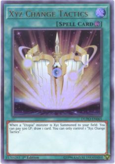 Yu-Gi-Oh Card - DUPO-EN065 - XYZ CHANGE TACTICS (ultra rare holo)