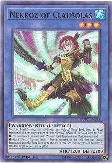 Yu-Gi-Oh Card - DUPO-EN085 - NEKROZ OF CLAUSOLAS (ultra rare holo)