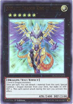 Yu-Gi-Oh Card - DUPO-EN092 - HIERATIC DRAGON KING OF ATUM (ultra rare holo)