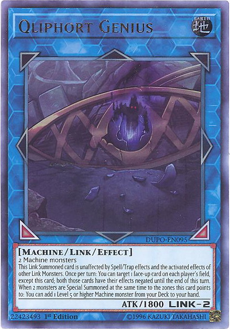 Yu-Gi-Oh QLIPHORT-GENIE EXFO-DE095 Rare