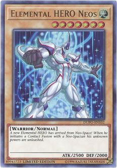 Yu-Gi-Oh Card - DUPO-EN102 - ELEMENTAL HERO NEOS (ultra rare holo)