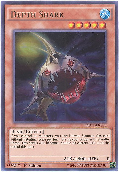 Yu Gi Oh Card Dusa En003 Depth Shark Ultra Rare Holo toystore Com Toys Plush Trading Cards Action Figures Games Online Retail Store Shop Sale