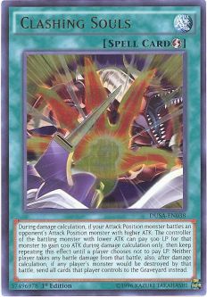 Yu-Gi-Oh Card - DUSA-EN038 - CLASHING SOULS (ultra rare holo)