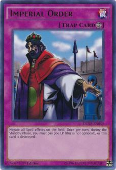 Yu-Gi-Oh Card - DUSA-EN049 - IMPERIAL ORDER (ultra rare holo)
