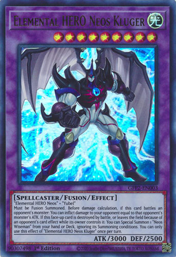 Yu-Gi-Oh Card - GFP2-EN003 - ELEMENTAL HERO NEOS KLUGER (ultra rare holo): BBToyStore.com - Toys, Plush, Trading Cards, Action Figures & Games online retail store shop sale Yu-Gi-Oh Card - GFP2-EN003 - ELEMENTAL HERO NEOS KLUGER (ultra rare holo): BBToyStore.com - Toys, Plush, Trading Cards, Action Figures & Games online retail store shop sale