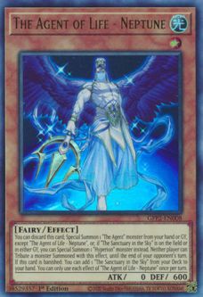 Yu-Gi-Oh Card - GFP2-EN008 - THE AGENT OF LIFE - NEPTUNE (ultra rare holo)