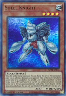 Yu-Gi-Oh Card - GFP2-EN016 - SHELL KNIGHT (ultra rare holo)