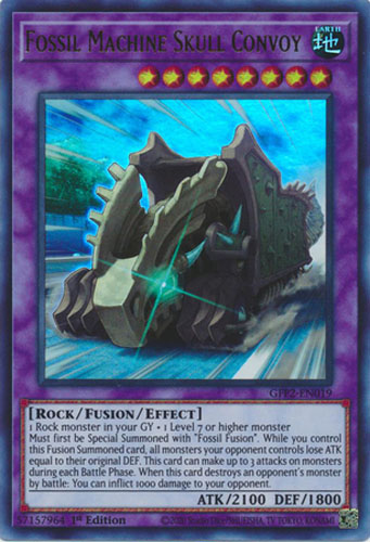 Yu-Gi-Oh Card - GFP2-EN019 - FOSSIL MACHINE SKULL CONVOY (ultra rare holo): BBToyStore.com - Toys, Plush, Trading Cards, Action Figures & Games online retail store shop sale Yu-Gi-Oh Card - GFP2-EN019 - FOSSIL MACHINE SKULL CONVOY (ultra rare holo): BBToyStore.com - Toys, Plush, Trading Cards, Action Figures & Games online retail store shop sale