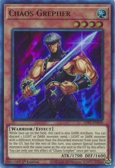 Yu-Gi-Oh Card - GFP2-EN039 - CHAOS GREPHER (ultra rare holo)