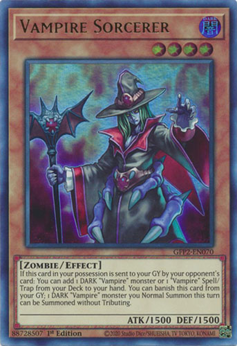 vampire yugioh card Yu-Gi-Oh VAMPIRE SUCKER - FLOD-EN050 - Secret Rare Card main image 0