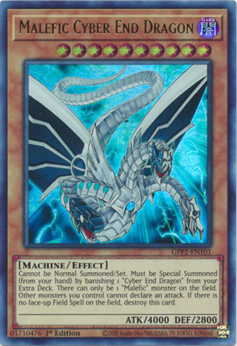 Yu-Gi-Oh Card - GFP2-EN101 - MALEFIC CYBER END DRAGON (ultra
