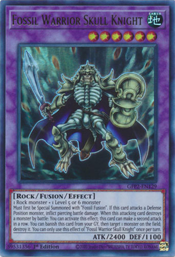 YuGiOh Trading Card Game 2022 Ghosts From The Past 2nd Haunting Ultra Rare Fossil Warrior Skull Knight GFP2-EN129 YuGiOh Trading Card Game 2022 Ghosts From The Past 2nd Haunting Ultra Rare Fossil Warrior Skull Knight GFP2-EN129