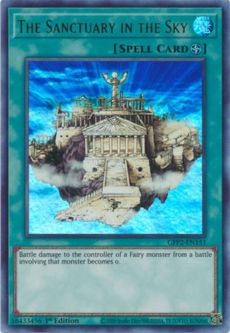 Yu-Gi-Oh Card - GFP2-EN151 - THE SANCTUARY IN THE SKY (ultra rare holo)