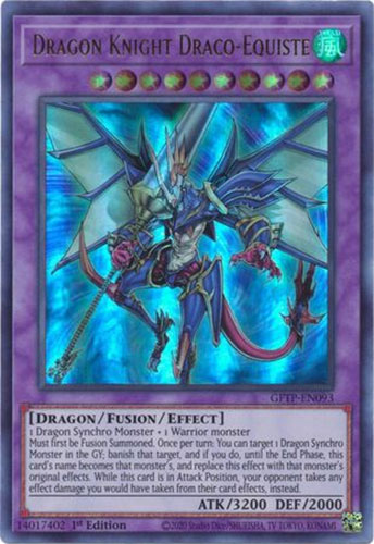 Yu-Gi-Oh Card - GFTP-EN093 - DRAGON KNIGHT DRACO-EQUISTE (ultra rare holo):  BBToyStore.com - Toys, Plush, Trading Cards, Action Figures & Games online  retail store shop sale