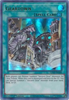 Yu-Gi-Oh Card - GFTP-EN108 - GEARTOWN (ultra rare holo)