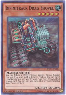 Yu-Gi-Oh Card - INCH-EN004 - INFINITRACK DRAG SHOVEL (super rare holo)