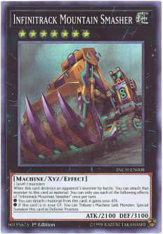 Yu-Gi-Oh Card - INCH-EN008 - INFINITRACK MOUNTAIN SMASHER (super rare holo)